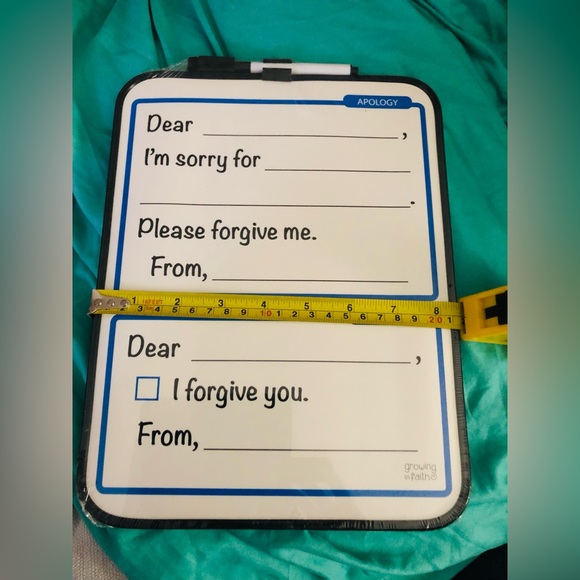 New “I’m Sorry” White Board includes marker, . Great Gift idea - Anyone - Picture 7 of 10